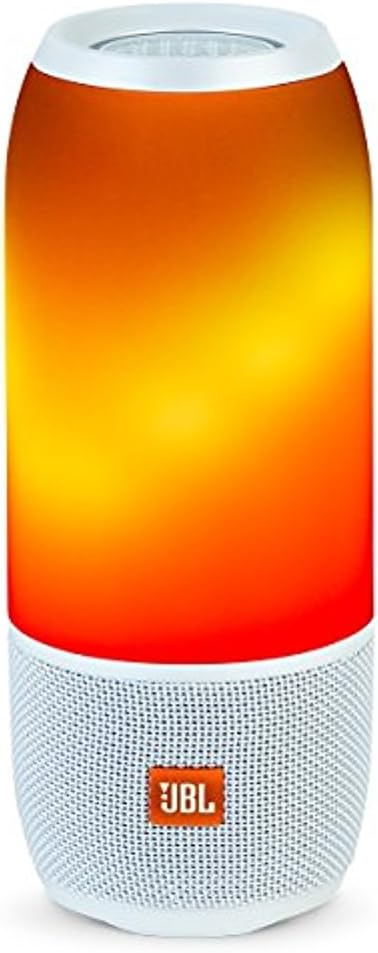 JBL Pulse 3 White Pulse 3 Wireless Bluetooth IPX7 Waterproof Speaker (White)