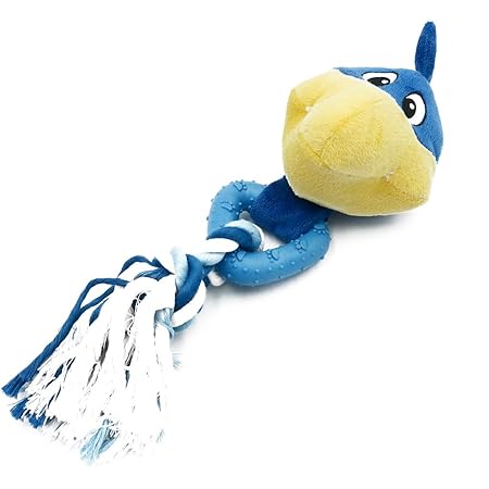 F-blue Haustier-Vogel-Form-Plüsch-Spielzeug Mahlzähne Resistant TPR Gummi-Tierform-Puppen Hundetraining Supplies