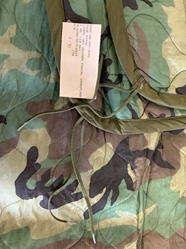 Ozark Outdoorz, LLC United States Made - Genuine US Military Poncho Liners - Woodland Camo (Single - Royal Maid Association for The Blind - Single WC Poncho Liner)