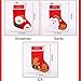 Shelly Christmas Stocking,3 Pcs Set of 18 Big Size Santa Snowman Reindeer Xmas Character 3D Plush Faux Fur Cuff Christmas Decorations Party Accessory.