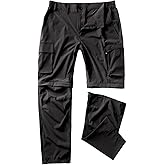 Gash Hao Mens Hiking Convertible Pants Outdoor Waterproof Quick Dry Zip Off Lightweight Fishing Pants