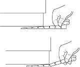 HARDWARE FOR YOU 36pk Furniture Leveler Wedges 1-8mm Adjustable Brown Aligners view 3