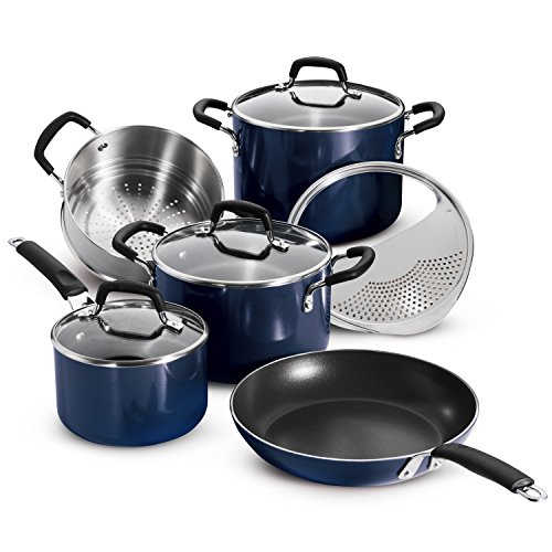 Tramontina Porcelain Enamel HeavyGauge Aluminum Nonstick 9Piece