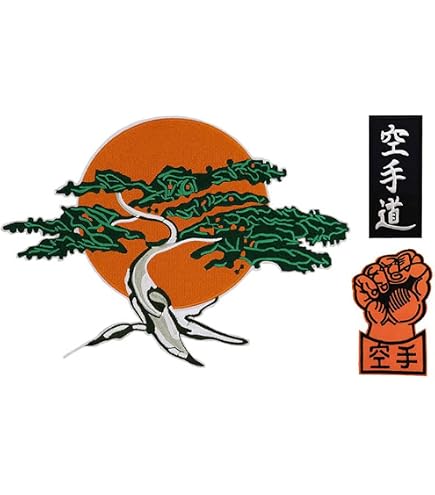 Amazon.com: Cute-Patch 10" Miyagi-do Karate Bonsai Tree Embroidered Iron on  sew on Patch Applique