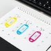 150 PCS Key Tags ID Plastic Tag with Split Ring Label Window, 10 Colors