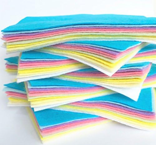 Wool Blend Craft Felt - Unicorn Collection - 10 Sheets of Felt - 1mm thick - Soft craft felt