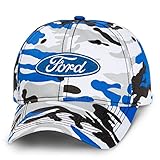 Ford Logo Camo Ice Baseball Cap Hat