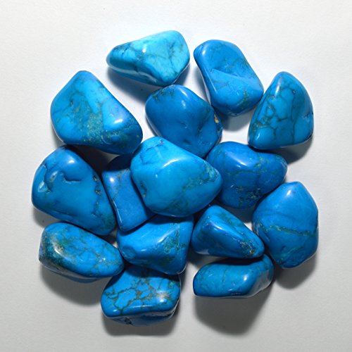 Blue Howlite Stone Cabochon Turquoise Color Stone Pebble Mineral Crystal Cab from Africa- 5PCS