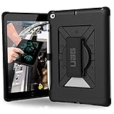 UAG iPad 9.7 (2017 5th Gen & 2018 6th Gen) with Hand Strap Metropolis Feather-Light Rugged [Black] Military Drop Tested iPad Case
