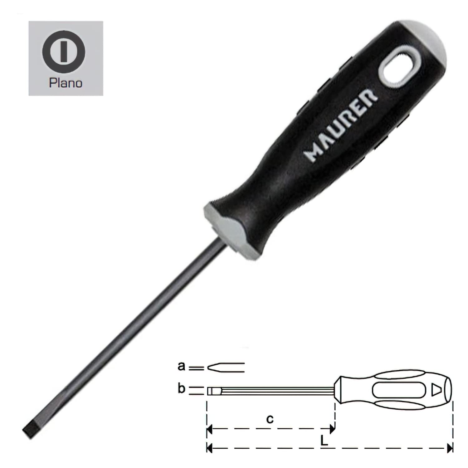 Maurer Empty Screwdriver 0.8 x 4 x 75 mm.