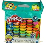 Play-Doh Modeling Compound 50- Value Pack Case of Colors, Non-Toxic, Assorted Colors, 1-Ounce Cans, Ages 2 and up (50 Cans - 1 Pack)