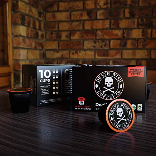 Death Wish Coffee Pods Extra Kick of Caffeine & Valhalla Java