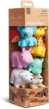 Munchkin Wild Animal Baby Bath Toy Squirts 8 Pack Multi view 4