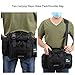 OneTigris Tactical Deployment Bag Compact Utility Carry Bag MOLLE Case Heavy Duty with Shoulder Strap (Black - 1000D Nylon)