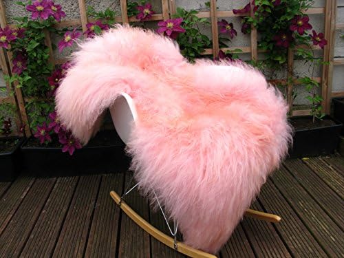 Genuine Icelandic blush pink single sheepskin rug SBP1s
