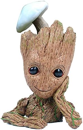 HEYFON Baby Groot Bobble Head Flowerpot Model toy Figures Tree Man For Gifted Child (Mini 6.3 in)