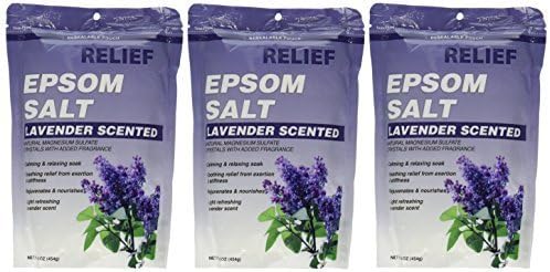 Relief MD Epsom Salt Lavender Scented 3 Packs by Relief MD