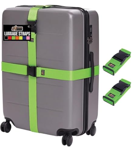 Amazon.com | Luggage Straps 8Pack TSA Approved Adjustable Suitcase