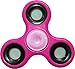 Fidget Hand Spinner Stainless Steel Bearing Bright Light Anxiety Relief Toys (Pink, No Glowing)