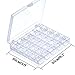 Mudder 50 Pieces Transparent Plastic Sewing Machine Bobbins Spools with Case for Brother Singer Babylock Janome Kenmore, 2 Pieces Measuring Tapes for Craft Using