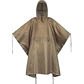 WINWAY Military Style Poncho Multi Use Rip-Stop Camouflage Raincoat