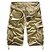 Uncinba Men's Cotton Loose Fit Multi Pocket Camouflage Cargo Short Plus Size