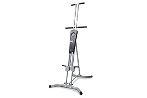 MaxiClimber 2.0 Vertical Climber Exercise Machine w/ Elastic Resistance System - Foldable Home Gym Fitness Equipment for Full