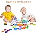 Wooden Educational Toys Best Christmas Gifts for 1 2 3 Year Old and Up Boys Girls Toddler Toys Shape Color Recognition Geometric Board Blocks Sorting & Stacking Preschool Toys Non-Toxic (16IN)