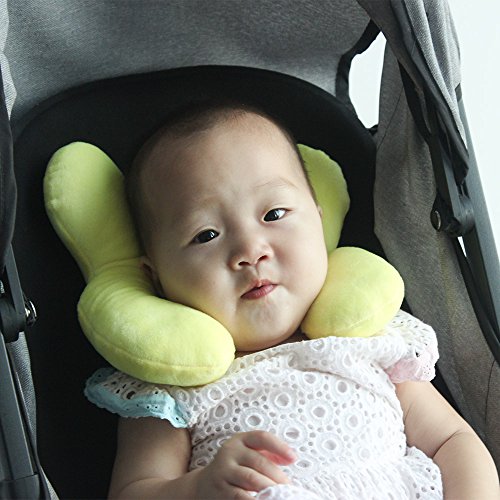 Car Seats Velvet Lemon Yellow Newborn Baby Travel Pillow Baby Neck