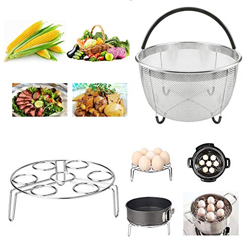 image for JOYORUN Accessories for Pressure Cooker with Steamer Basket, Egg Steam
