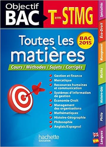Objectif Bac Toutes Les Matieres Tle Stmg Amazon Fr Collectif Livres
