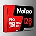 128GB Micro SD Memory Card - Netac P500 PRO V30 UHS-I U3 High Speed MicroSDXC TF Card with Adapter