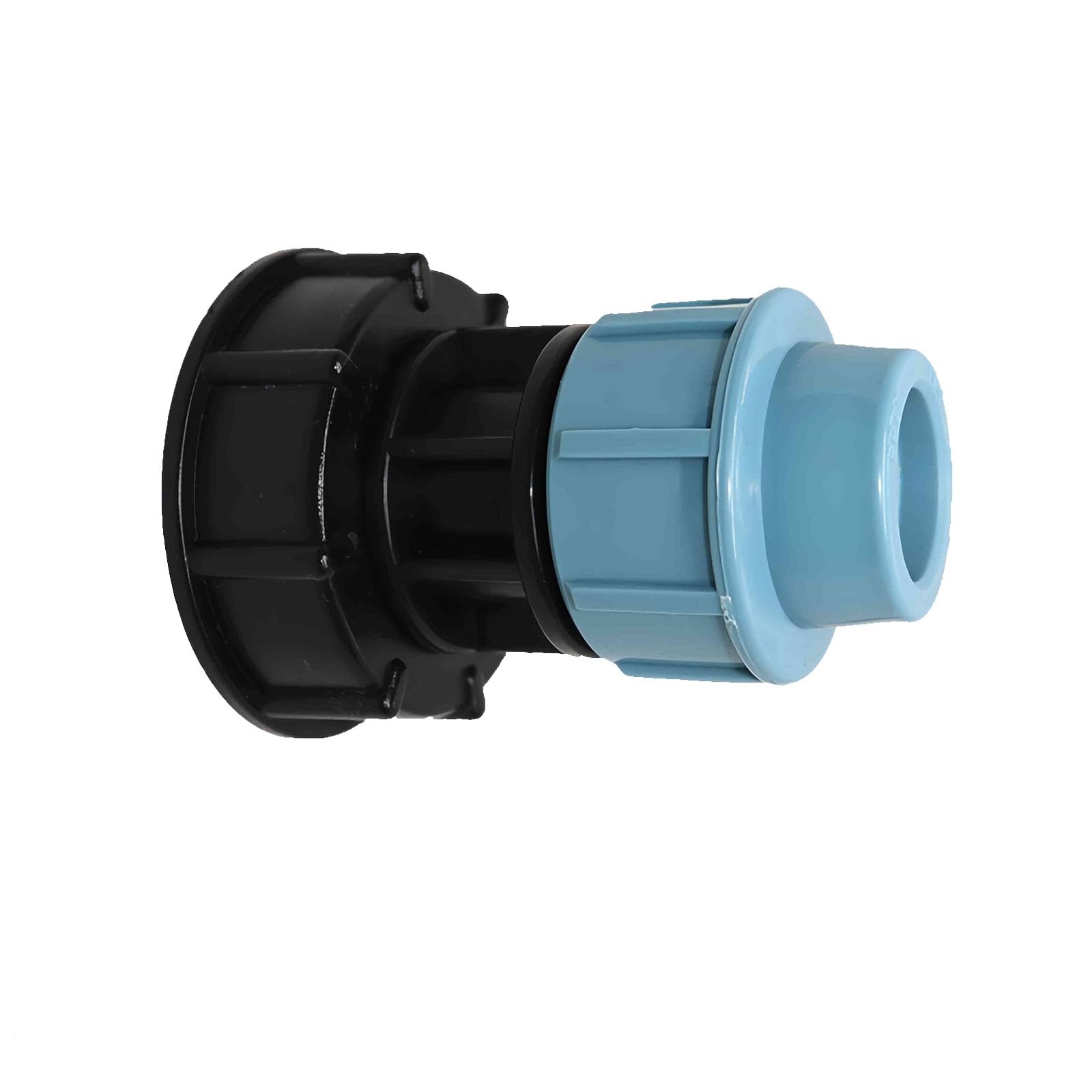 s60x6 Adapter IBC Tank Thread Connector for Mdpe Water Pipe Fittings Straight Outlet 20mm