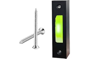 RQJLZ LED Lighted Doorbell Button Wired, Door Bell Ringer Push Buttons Replacement Wall Mount Door Chime Opener Switch, Doorbell Cover with Light, Door Bell Push Buttons LED Door Chime