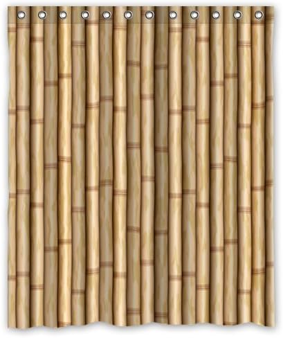 Custom Personalized Bamboo Shower Curtain 60 x 72