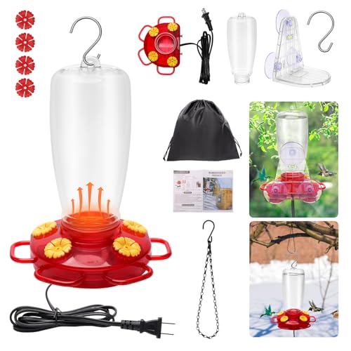 Luxiv Heated Hummingbird Feeder