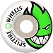 Spitfire Bighead 53mm White W Green Skate Wheels