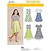 Simplicity US8065AA Girl's Plus or Popover Dress Sewing Pattern, Sizes 8-16
