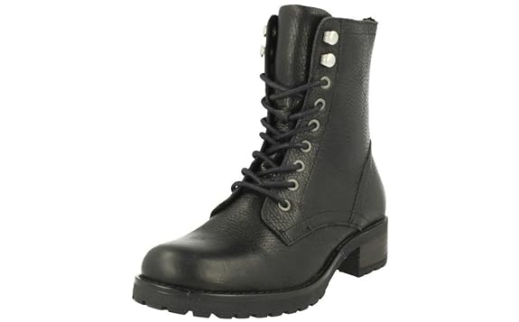 BULLBOXER Damen Schnürstiefelette 797500E6L,Frauen Stiefel,Chukka Boot,Halbstiefel,Schnürboots,Bootie,Reißverschluss