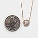 AMY O Friendship Necklace, Gift for Best Friend - Petite Crystal Necklace in Rose Gold Vermeil