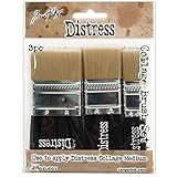 Tim Holtz Distress Collage Brush Assortment-1 Each Of 3/4, 1-1/4 & 1-3/4