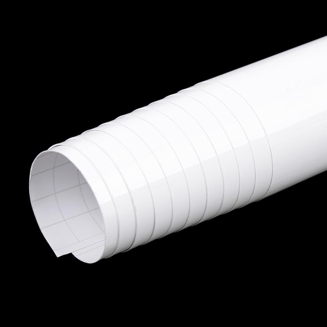 sourcing map Gloss White Bubble Free Car Vinyl Film Sticker Decal 152cm x 30cm - Image 4