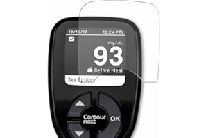 Puccy 3 Pack Screen Protector, compatible with Ascensia The Contour Next Blood Glucose Monitor TPU Film Guard （ Not Tempered 