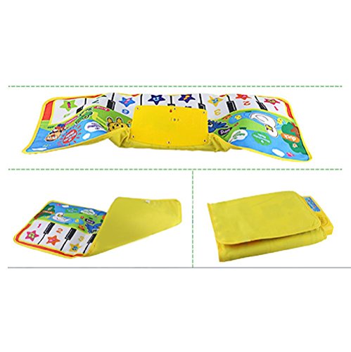 Qisc Musical Toy Floor Mat Keyboard for Kids Baby