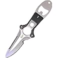 Scuba Prime Dive Knife - Lightweight and Sharp Ankle Knife for Diving Gear with Leg Strap, Serrated Edge, and Multifunctional Tools for Scuba Divers, Hunters, Campers and Freediving Enthusiasts