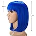 H&N Hair Colorful Blue Costume Wigs for Women 13