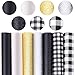 Plaid Faux Leather Sheets,14 Pieces Plaid Printed and Glitter Synthetic Leather Fabric Sheet, 11.8