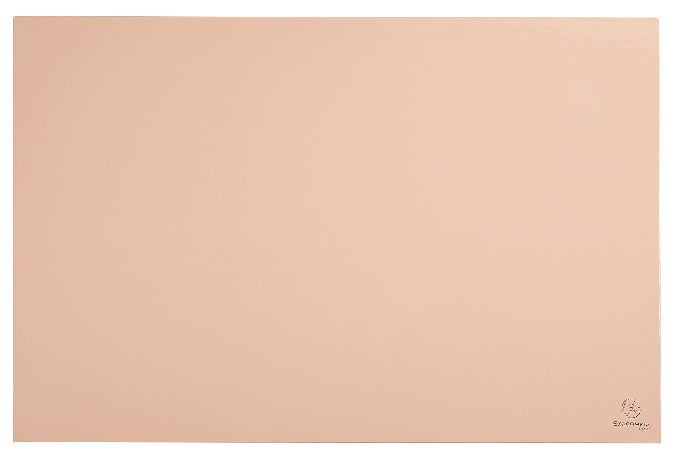 Exacompta - Ref. 60161D - 1 Aquarel cardboard desk pad - Compatible with optical and laser mice - Wide format, long and short depth - Dimensions 585x385x5 mm - Coral colour