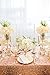 Trlyc Sequin Tablecloth Rectangular Rose Gold Sequin Table Cloth for Wedding-60x105