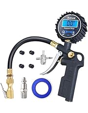 AstroAI Digital Tire Inflator with Pressure Gauge, 250 PSI Air Chuck and Compressor Accessories Heavy Duty with Rubber Hose and Quick Connect Coupler for 0.1 Display Resolution